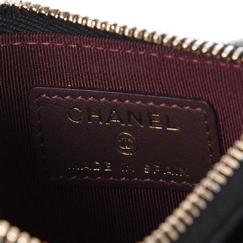 chanel id card holder|chanel card holder zip around.